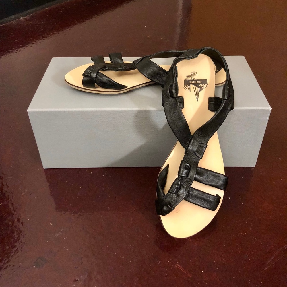 UO Kimchi Blue leather sandals